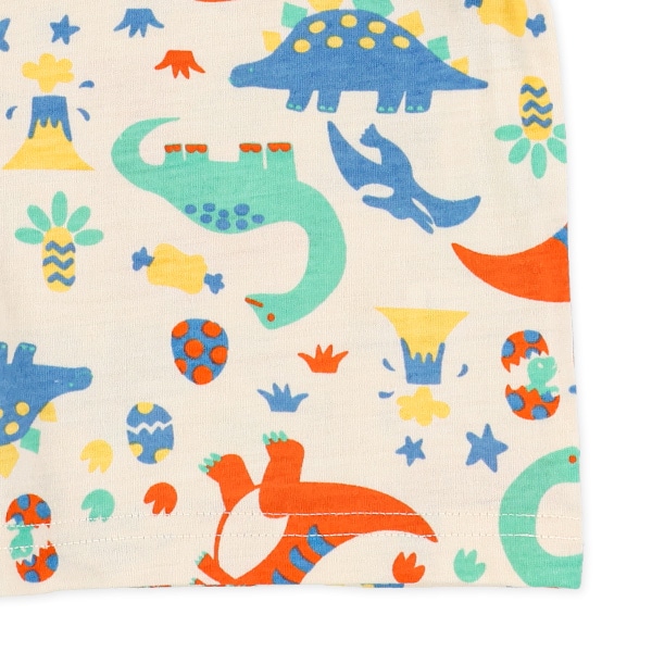 カラフル恐竜半袖Tシャツ