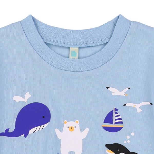 アニマルいっぱいプリント半袖Tシャツ