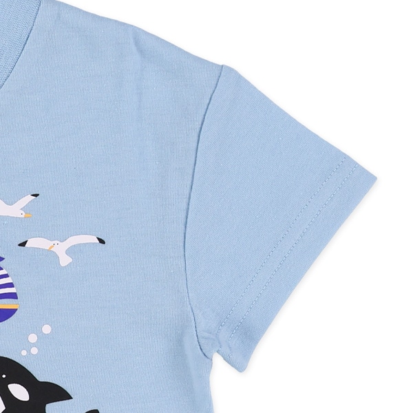 アニマルいっぱいプリント半袖Tシャツ