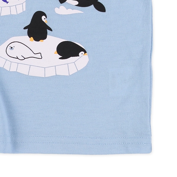 アニマルいっぱいプリント半袖Tシャツ