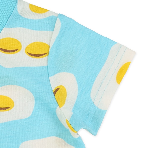 食べもの・乗り物総柄半袖Tシャツ