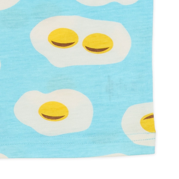 食べもの・乗り物総柄半袖Tシャツ