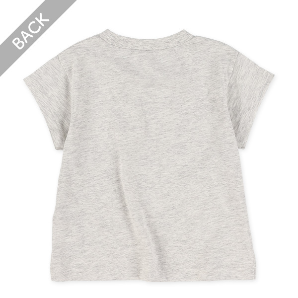 刺繍プリント半袖Tシャツ