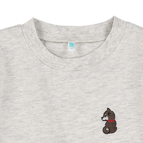 刺繍プリント半袖Tシャツ