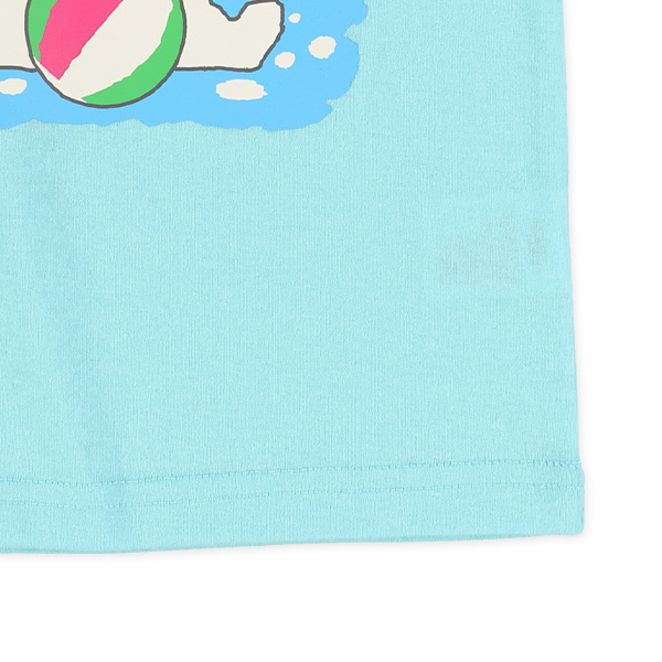 白くまプリント半袖Tシャツ