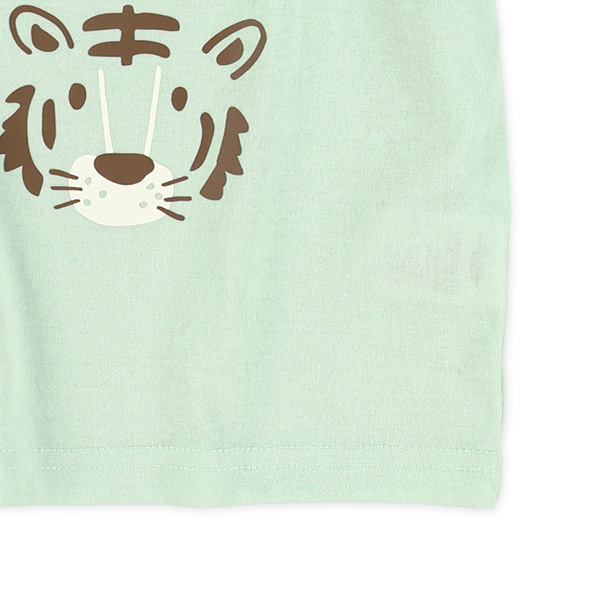 アニマルフェイスプリント半袖Tシャツ