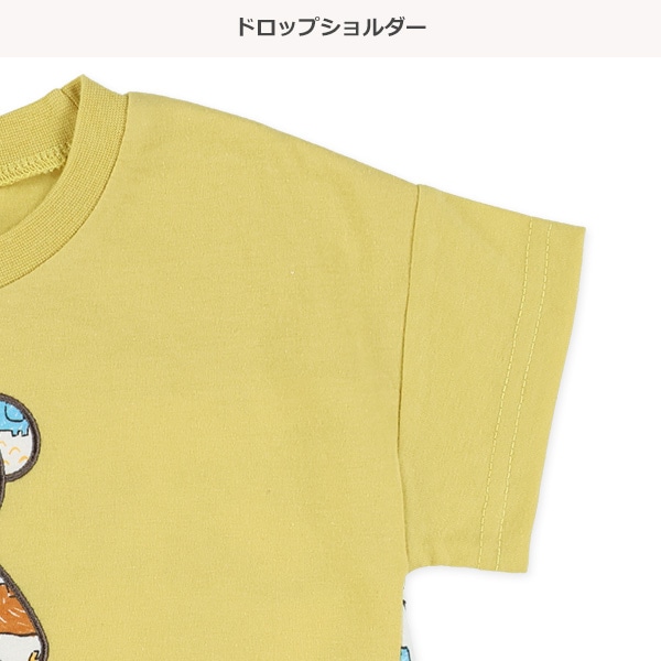 後ろ切り替えドロップショルダーTシャツ
