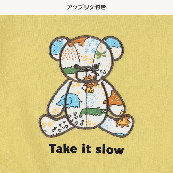 後ろ切り替えドロップショルダーTシャツ