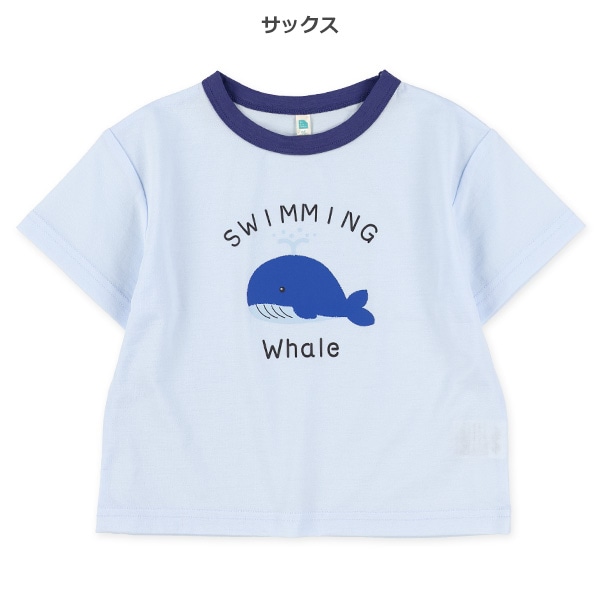 生き物プリント半袖Tシャツ
