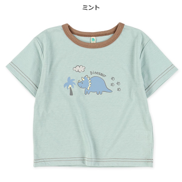 恐竜プリント半袖Tシャツ