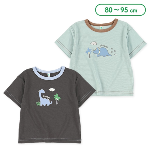 恐竜プリント半袖Tシャツ