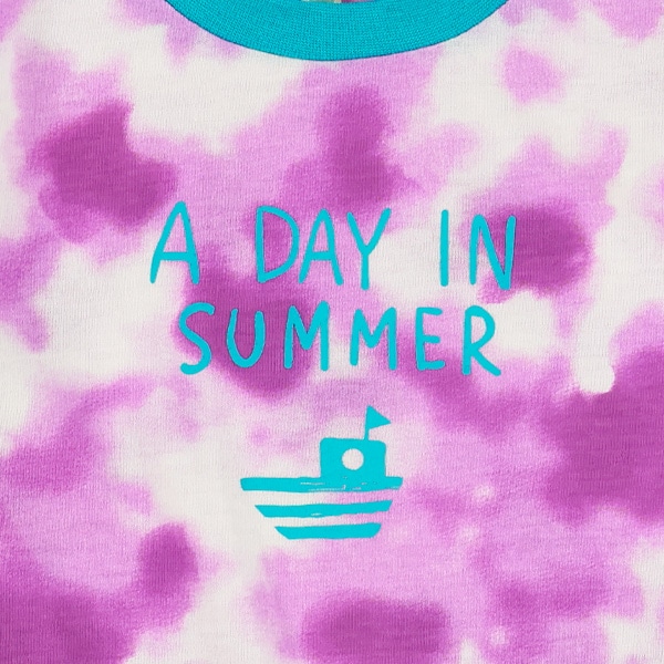 ロゴタイダイ風半袖Tシャツ