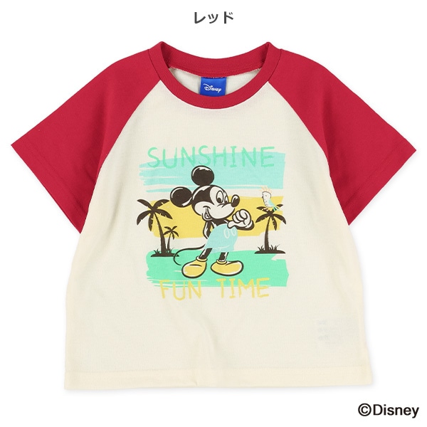ラグラン半袖Tシャツ（ミッキーマウス）