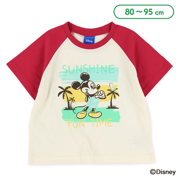 ラグラン半袖Tシャツ（ミッキーマウス）