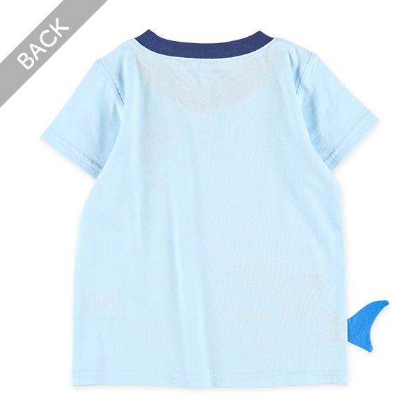 カニ・サメはみ出し半袖Tシャツ