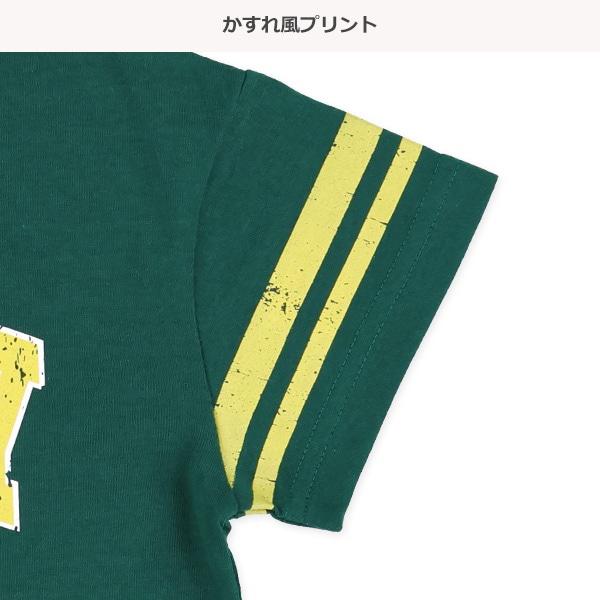 かすれ風アメカジプリント半袖Tシャツ