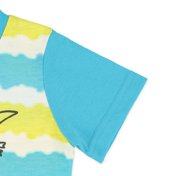 恐竜ボーダー半袖Tシャツ
