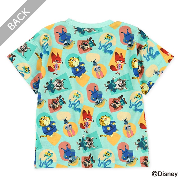 ズートピア総柄半袖Tシャツ