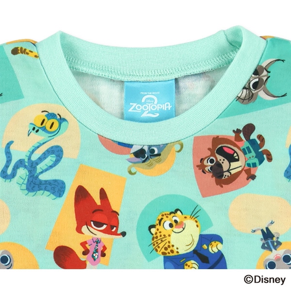 ズートピア総柄半袖Tシャツ