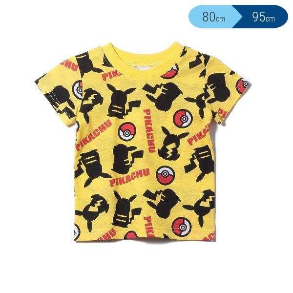 ピカチュウ総柄半袖tシャツ イエロー 西松屋公式オンラインストア マタニティ ベビー 子供服