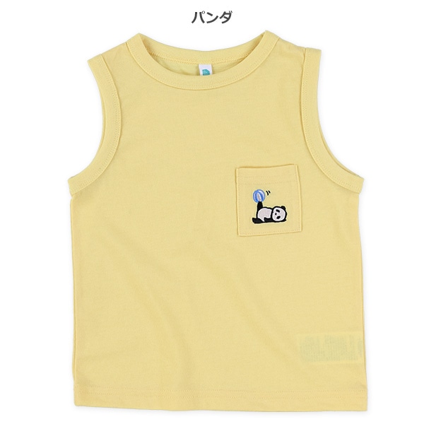 ポケット刺繍タンクトップ