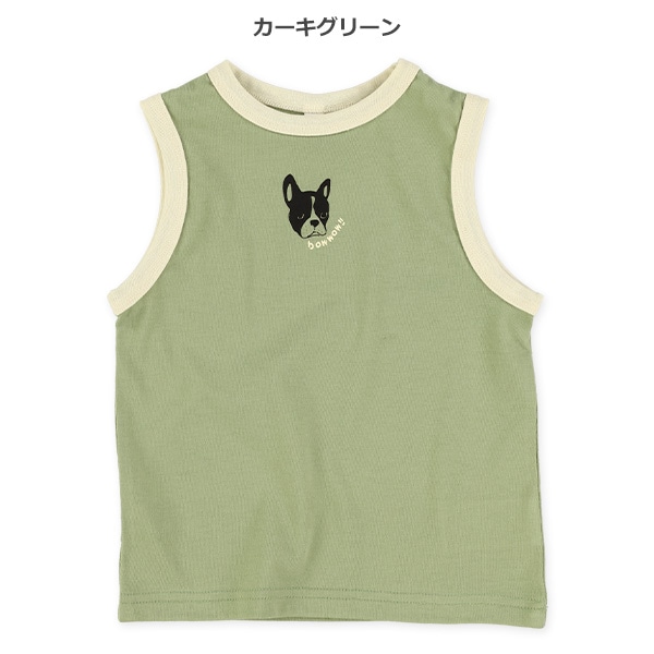 いぬワンポイントタンクトップ