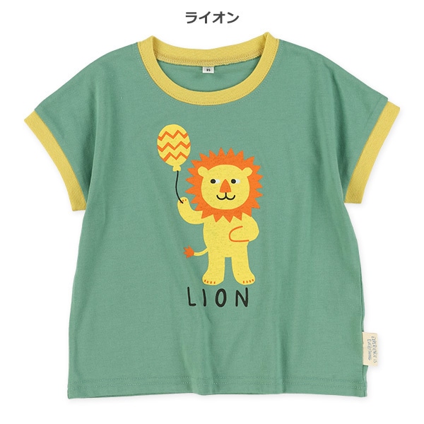 アニマルドロップショルダーTシャツ