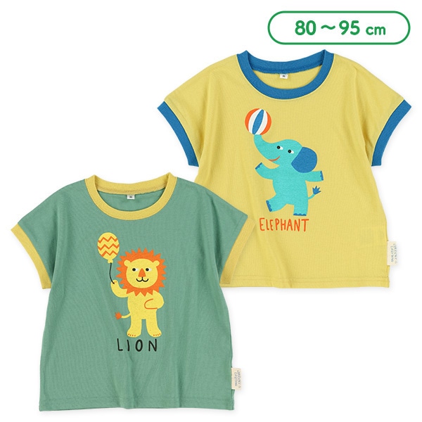 アニマルドロップショルダーTシャツ