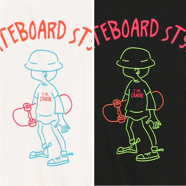 メッシュスケボーネオンカラータンクトップ
