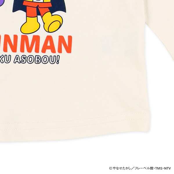 ミニ裏毛スエット長袖Tシャツ（アンパンマン）