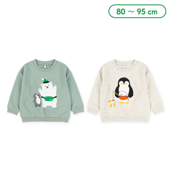 ミニ裏毛くま・ペンギントレーナー