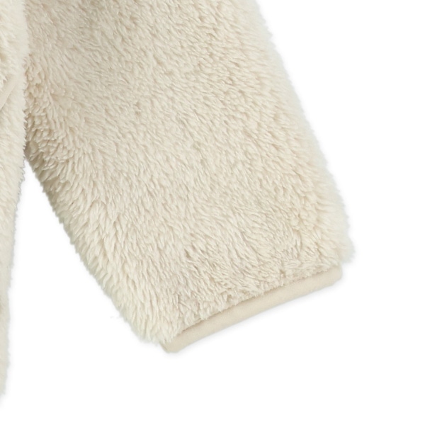 無地フリースくま耳フード付きジャケット