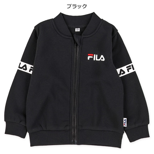 FILA）裏起毛胸刺繍袖ロゴジャケット