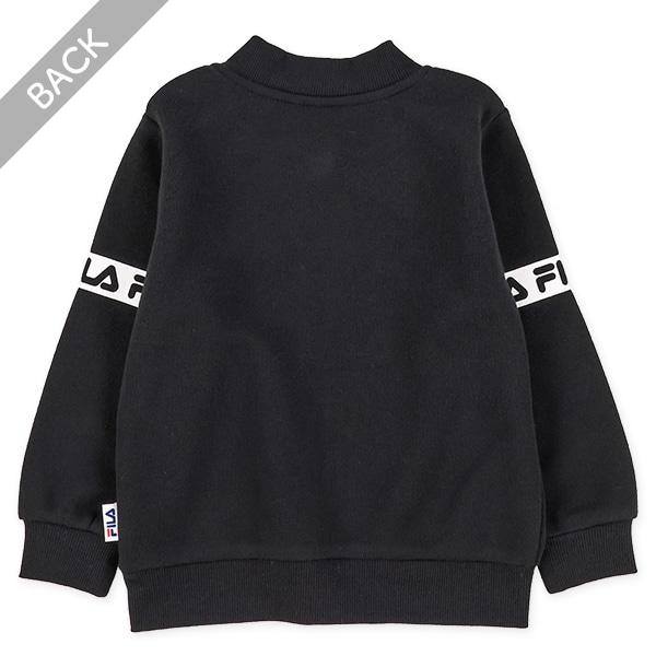 FILA）裏起毛胸刺繍袖ロゴジャケット
