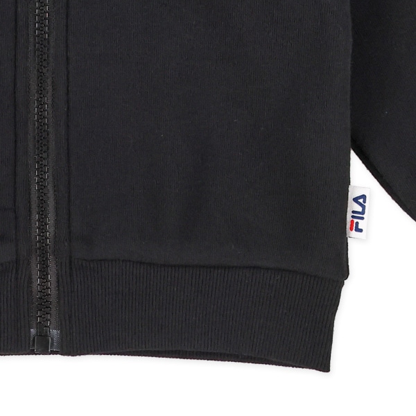 FILA）裏起毛胸刺繍袖ロゴジャケット