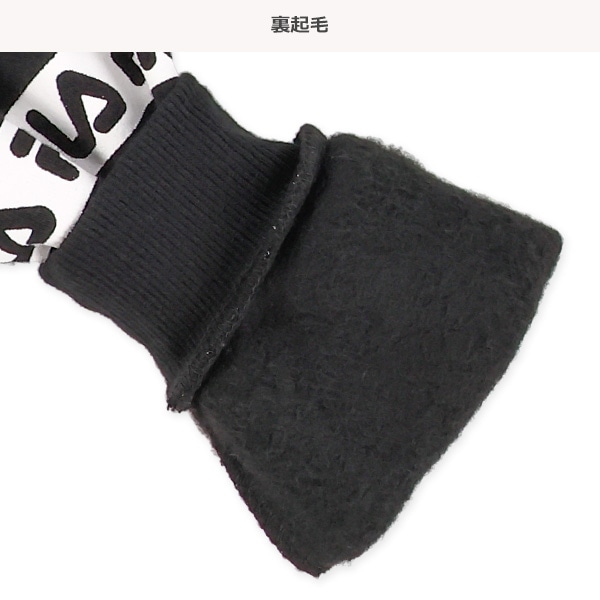 FILA）裏起毛胸刺繍袖ロゴジャケット
