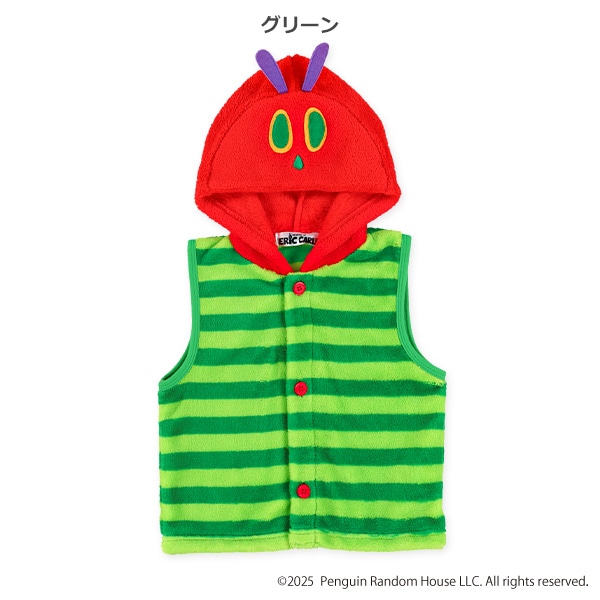 フリース着ぐるみベスト（はらぺこあおむし）