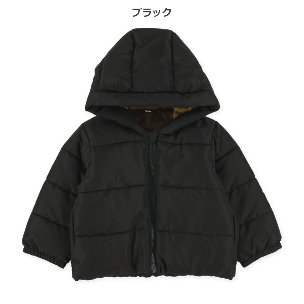 耳付きフード中綿ジャケット