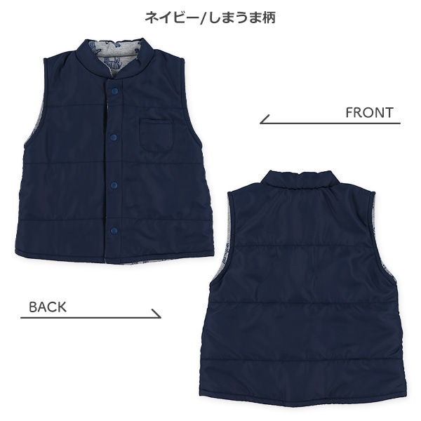 HiHiHi リバーシブルベスト ACTIVE TAILOR】ミックスヤーンリバーシブルチェックベスト