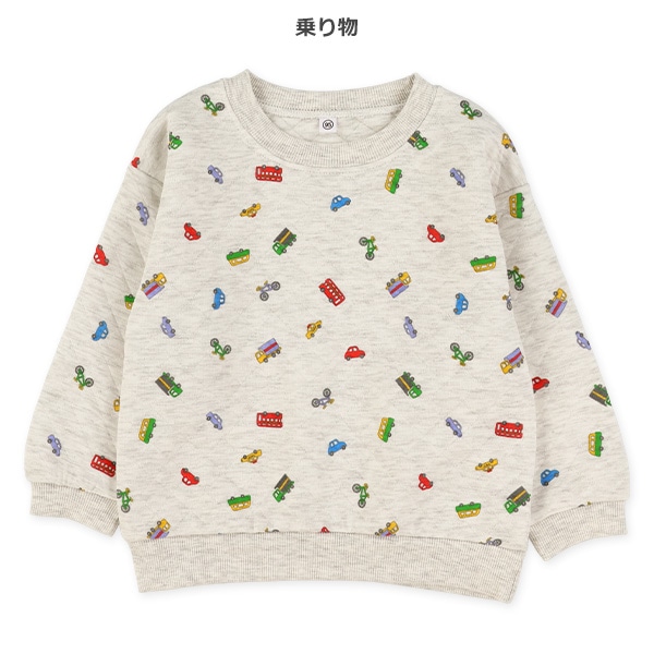 キルトカラフル総柄トレーナー