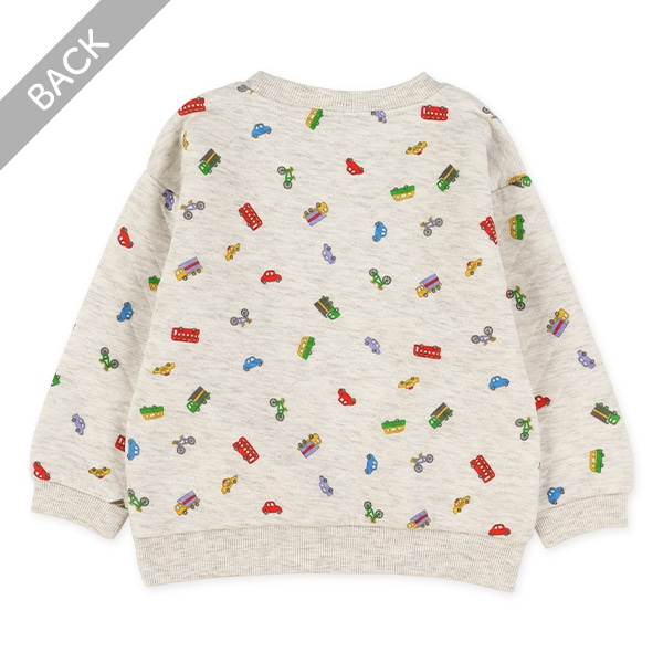 キルトカラフル総柄トレーナー