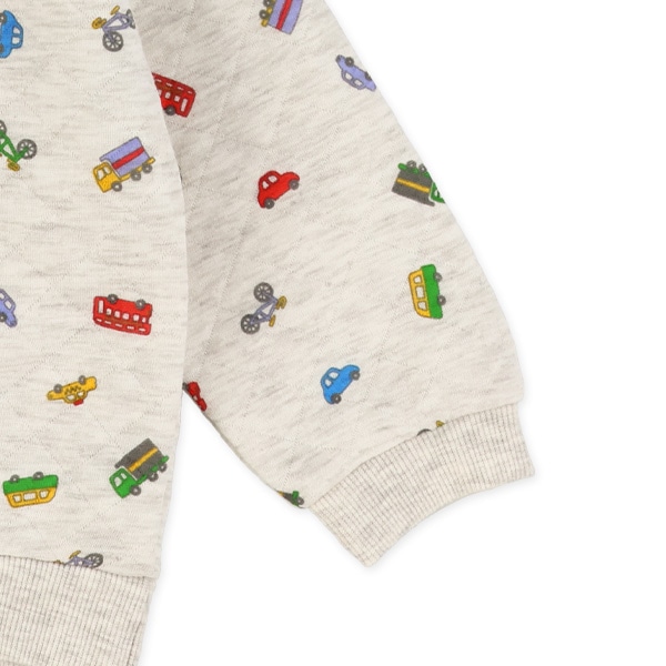 キルトカラフル総柄トレーナー