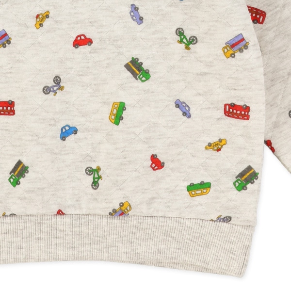 キルトカラフル総柄トレーナー