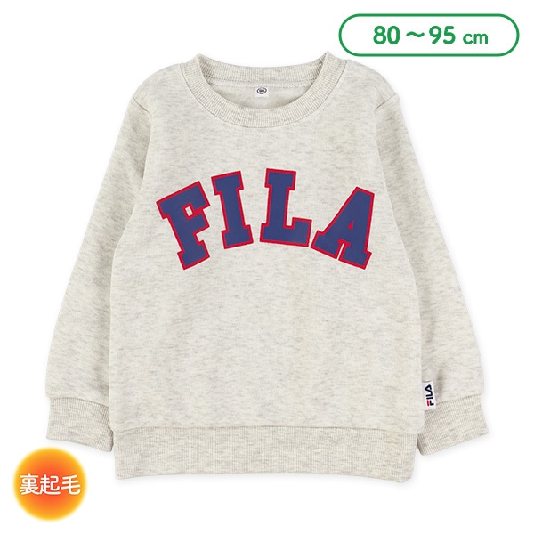 FILA）裏起毛ロゴプリントトレーナー