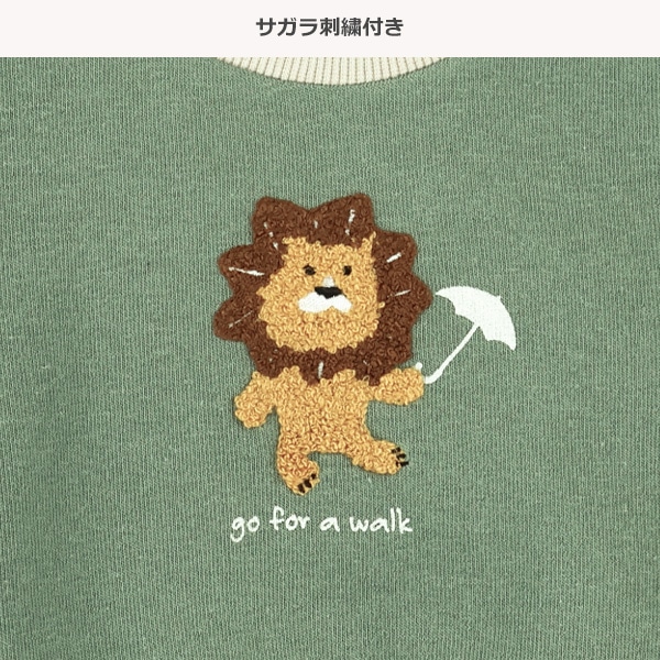 裏起毛アニマルサガラトレーナー