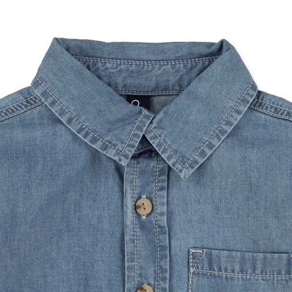 デニム長袖シャツ