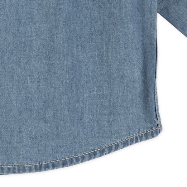 デニム長袖シャツ