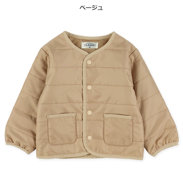 ノーカラーパイピングジャケット