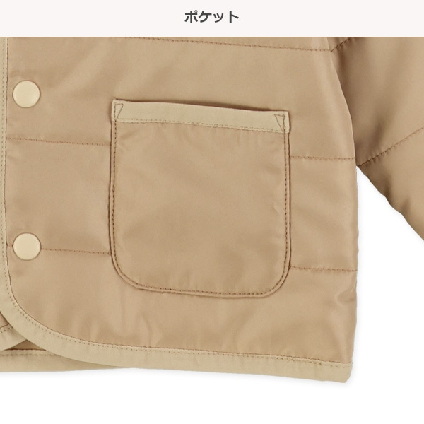 ノーカラーパイピングジャケット