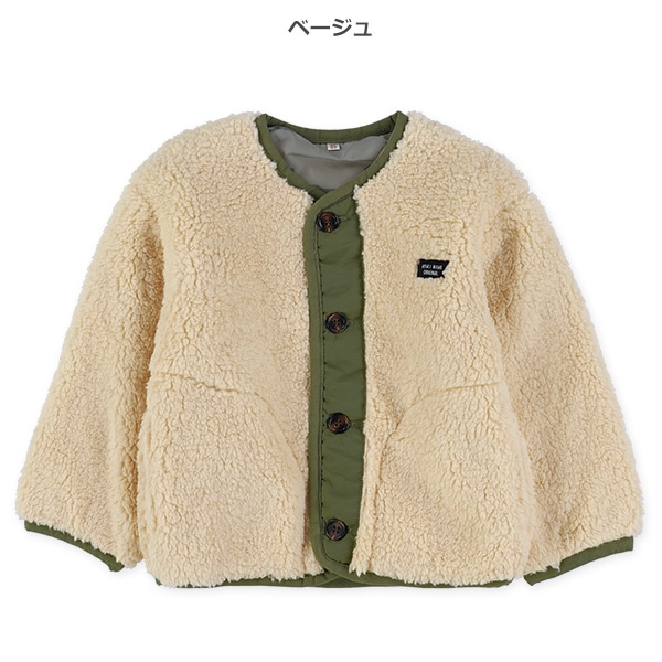 胸ロゴボアフリースジャケット